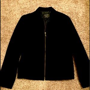 XOXO Leather and Suede shirt jacket